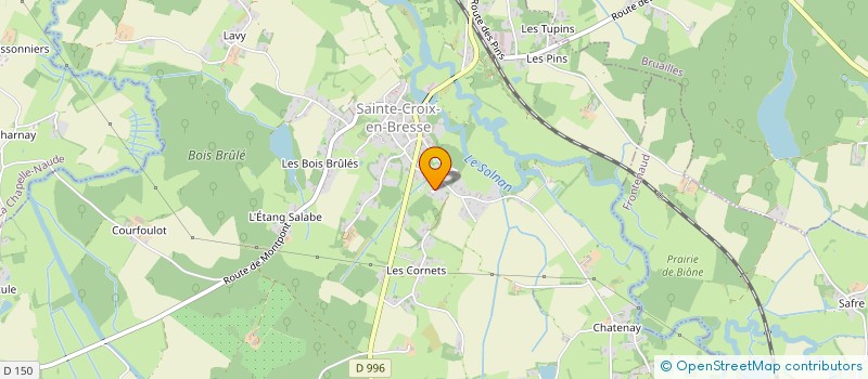 localisation de l'entreprise MONSIEUR LAURENT RAVEL CHAPUIS  SAINTE-CROIX-EN-BRESSE
