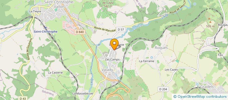 localisation de l'entreprise MONSIEUR LAURENT RAYNAL  VALADY