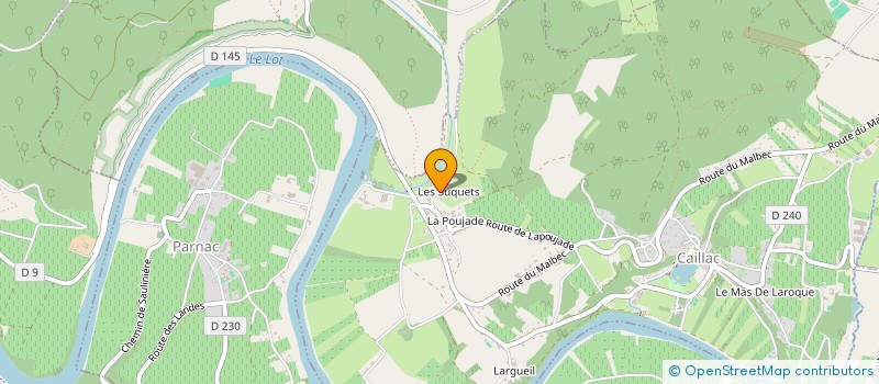 localisation de l'entreprise MONSIEUR LAURENT RAYNOIR  CAILLAC