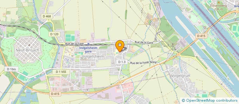 localisation de l'entreprise MONSIEUR LAURENT REBERT  VOLGELSHEIM