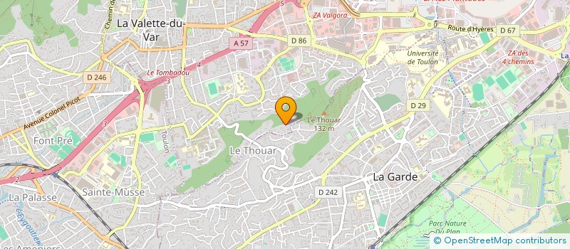 localisation de l'entreprise MONSIEUR LAURENT REGNIER à LA VALETTE-DU-VAR