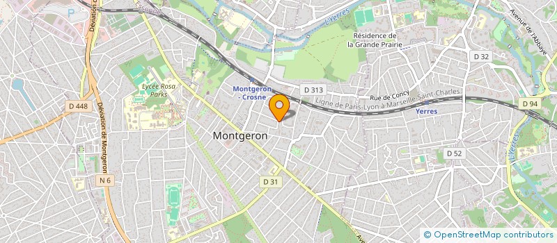 localisation de l'entreprise MONSIEUR LAURENT REGNIER à MONTGERON