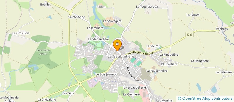 localisation de l'entreprise MONSIEUR LAURENT REMIGEREAU à LA GAUBRETIERE