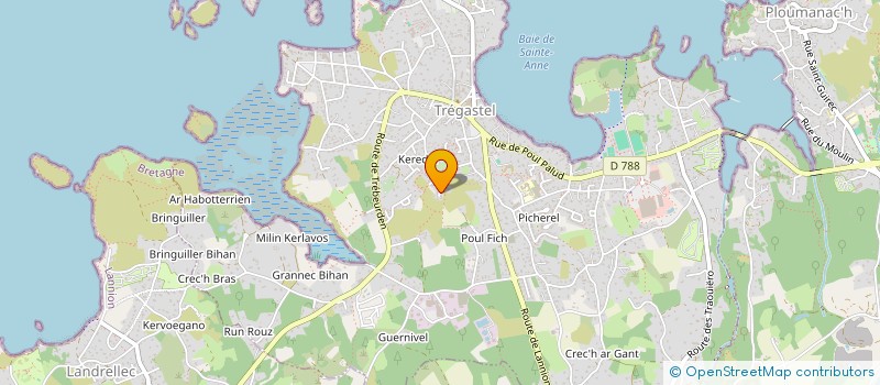 localisation de l'entreprise MONSIEUR LAURENT REMOND  TREGASTEL