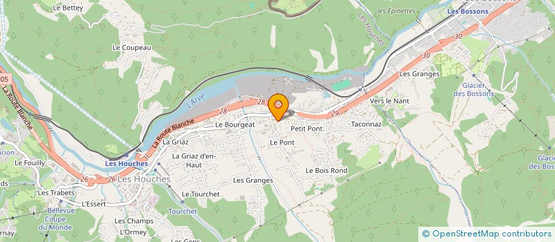 localisation de l'entreprise MONSIEUR LAURENT REMOND  LES HOUCHES