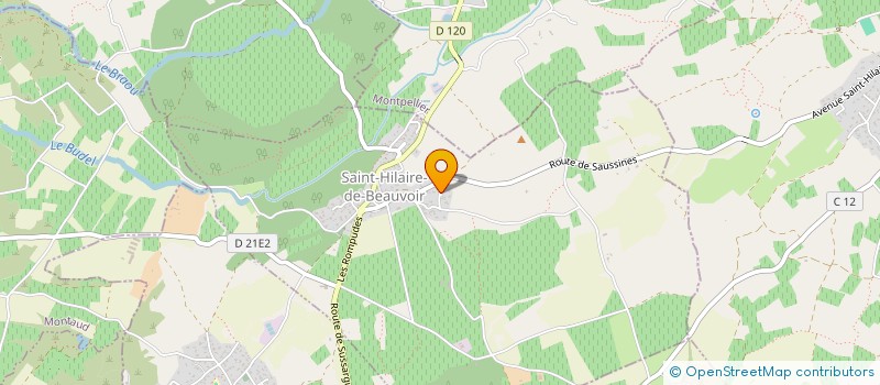 localisation de l'entreprise MONSIEUR LAURENT RENARD  SAINT-HILAIRE-DE-BEAUVOIR