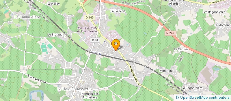 localisation de l'entreprise MONSIEUR LAURENT RENAUD à LA HAIE-FOUASSIERE