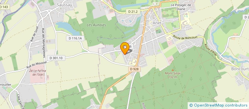localisation de l'entreprise MONSIEUR LAURENT RENAULT  ANET