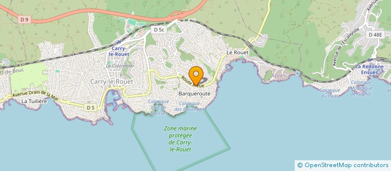 localisation de l'entreprise MONSIEUR LAURENT REY à CARRY-LE-ROUET
