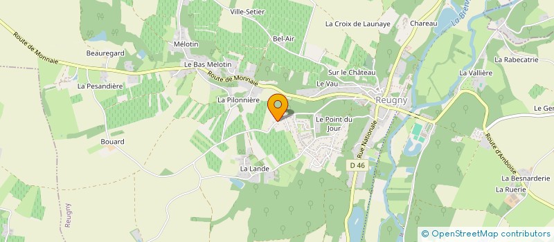 localisation de l'entreprise MONSIEUR LAURENT RIBAY à REUGNY
