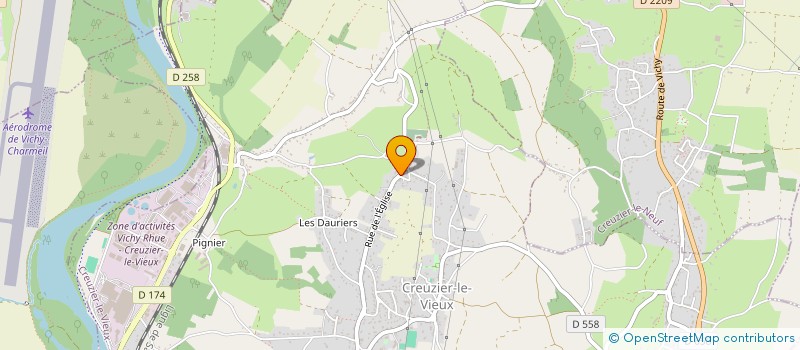 localisation de l'entreprise MONSIEUR LAURENT RIBES  CREUZIER-LE-VIEUX