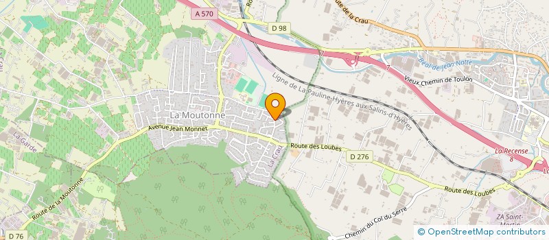 localisation de l'entreprise MONSIEUR LAURENT RIBET  LA CRAU