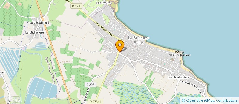 localisation de l'entreprise MONSIEUR LAURENT RICHEVAUX  LA BREE-LES-BAINS