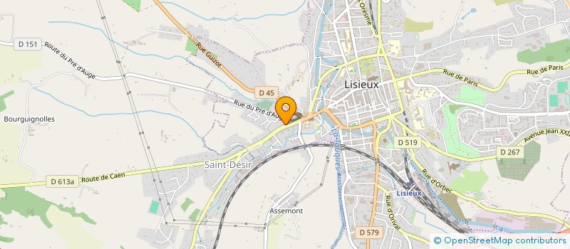 localisation de l'entreprise MONSIEUR LAURENT RIDEL  LISIEUX