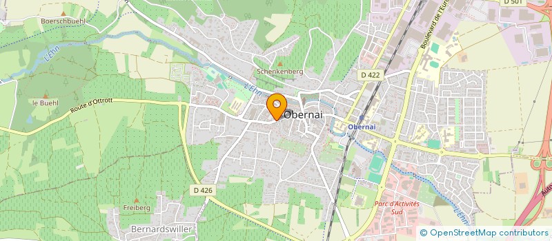 localisation de l'entreprise MONSIEUR LAURENT RIESTER  OBERNAI