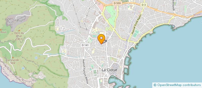 localisation de l'entreprise MONSIEUR LAURENT RIQUE  LA CIOTAT