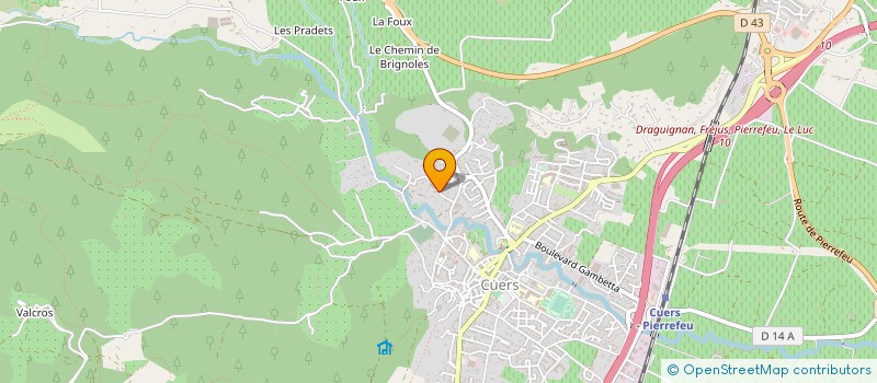 localisation de l'entreprise MONSIEUR LAURENT RIQUELME à CUERS