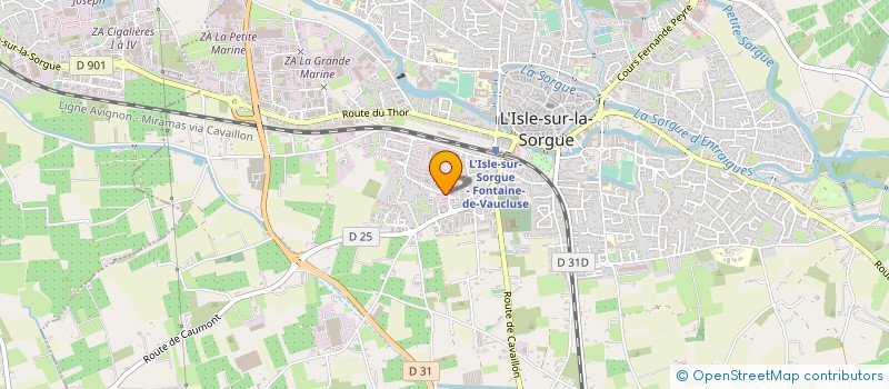 localisation de l'entreprise MONSIEUR LAURENT RIVARD à L'ISLE-SUR-LA-SORGUE