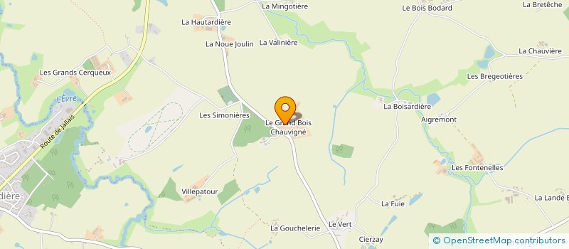 localisation de l'entreprise MONSIEUR LAURENT RIVEREAU  BEAUPREAU-EN-MAUGES