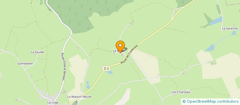 localisation de l'entreprise MONSIEUR LAURENT RIVIERE  LOUROUX-BOURBONNAIS