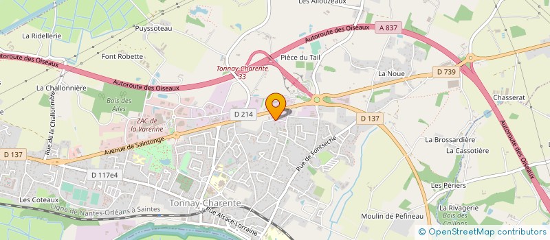 localisation de l'entreprise MONSIEUR LAURENT ROBERT à TONNAY-CHARENTE