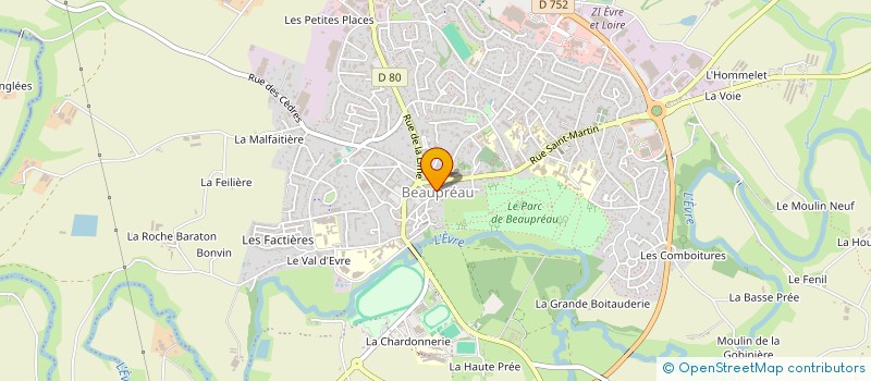 localisation de l'entreprise MONSIEUR LAURENT ROBERT à BEAUPREAU-EN-MAUGES