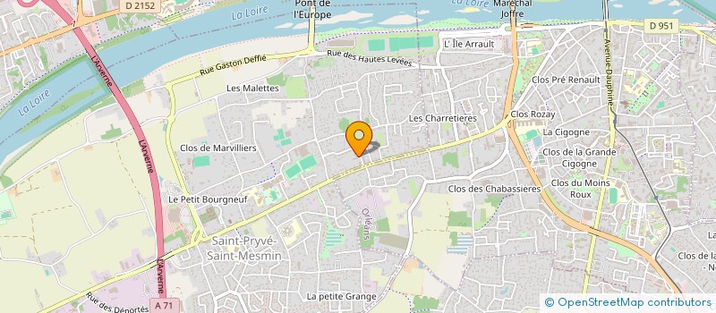 localisation de l'entreprise MONSIEUR LAURENT ROBERT à SAINT-PRYVE-SAINT-MESMIN