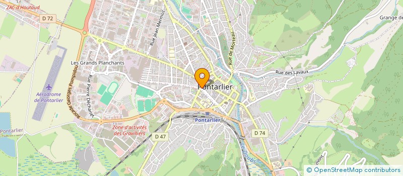 localisation de l'entreprise MONSIEUR LAURENT ROBERT HENRI BILLET  PONTARLIER