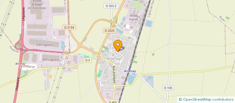 localisation de l'entreprise MONSIEUR LAURENT ROBIL à ARTENAY