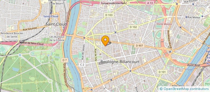 localisation de l'entreprise MONSIEUR LAURENT ROBIN à BOULOGNE-BILLANCOURT
