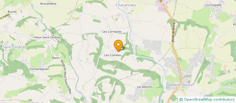 localisation de l'entreprise MONSIEUR LAURENT ROBIN-RIVOIRE  CHARANCIEU