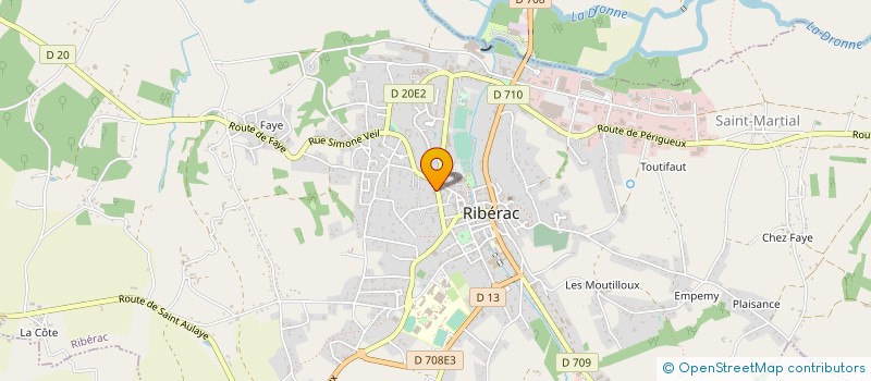 localisation de l'entreprise MONSIEUR LAURENT ROBINAUD à RIBERAC