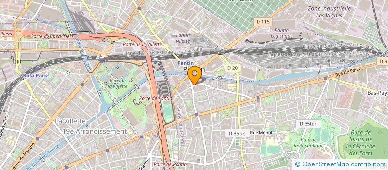 localisation de l'entreprise MONSIEUR LAURENT ROCA  PANTIN