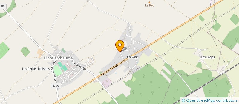 localisation de l'entreprise MONSIEUR LAURENT ROCHAIS à MONTIERCHAUME