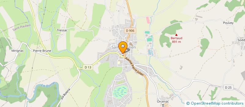 localisation de l'entreprise MONSIEUR LAURENT ROCHE  SAINT-PAULIEN