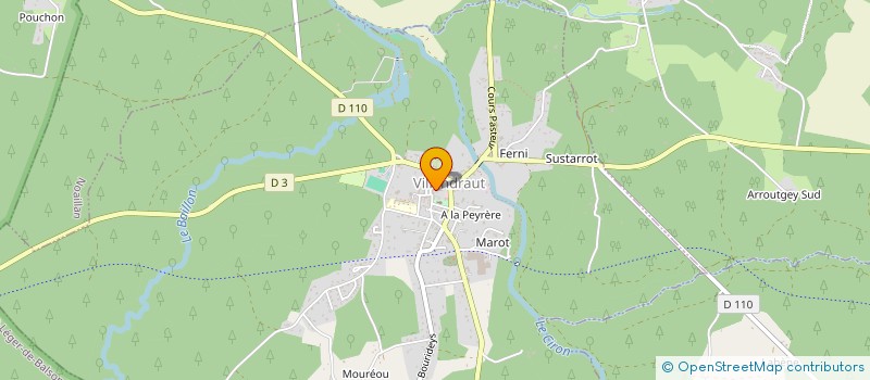 localisation de l'entreprise MONSIEUR LAURENT ROCHERIEUX  VILLANDRAUT