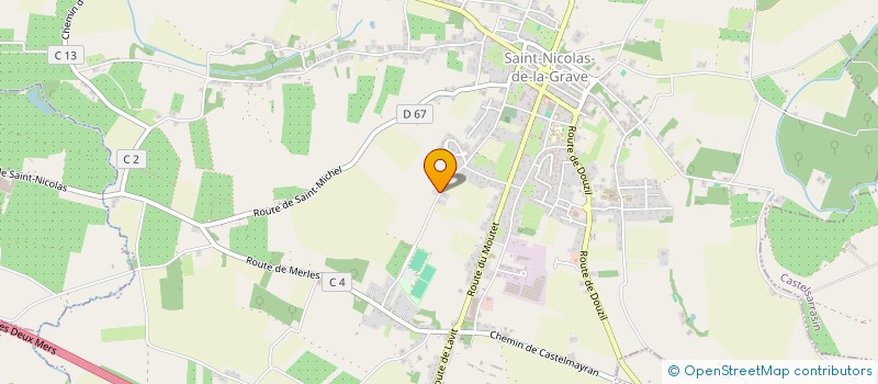 localisation de l'entreprise MONSIEUR LAURENT ROCHES  ST NICOLAS DE LA GRAVE