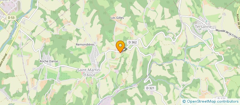 localisation de l'entreprise MONSIEUR LAURENT RODET  SAINT-MARTIN-D'AOUT