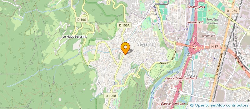 localisation de l'entreprise MONSIEUR LAURENT ROGET à SEYSSINS