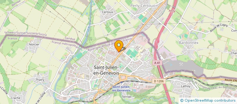 localisation de l'entreprise MONSIEUR LAURENT ROMANENS à SAINT-JULIEN-EN-GENEVOIS