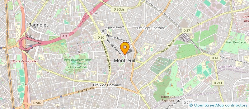 localisation de l'entreprise MONSIEUR LAURENT ROMANO à MONTREUIL