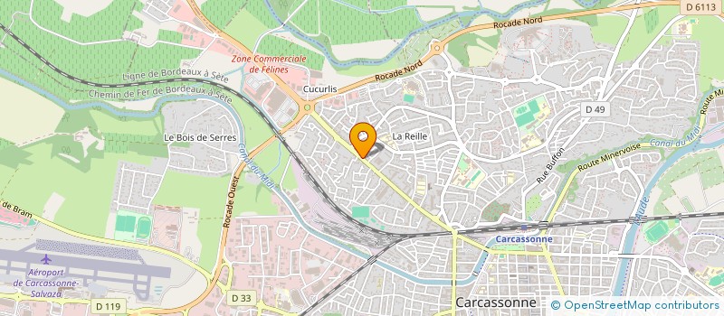localisation de l'entreprise MONSIEUR LAURENT ROPIQUET  CARCASSONNE
