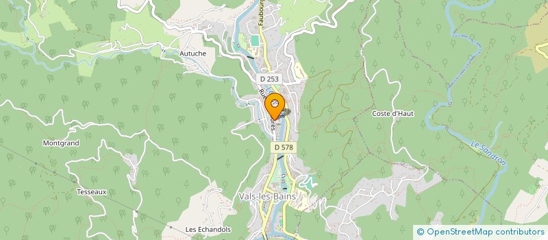 localisation de l'entreprise MONSIEUR LAURENT ROSEMBAUM  VALS-LES-BAINS