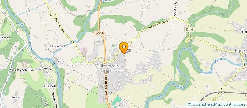 localisation de l'entreprise MONSIEUR LAURENT ROSSET  VALLIERES-SUR-FIER