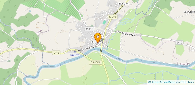 localisation de l'entreprise MONSIEUR LAURENT ROSSIGNOL  GUITRES