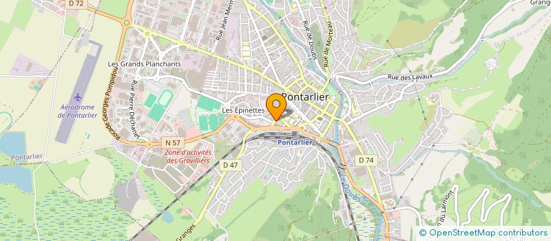 localisation de l'entreprise MONSIEUR LAURENT ROTA  PONTARLIER