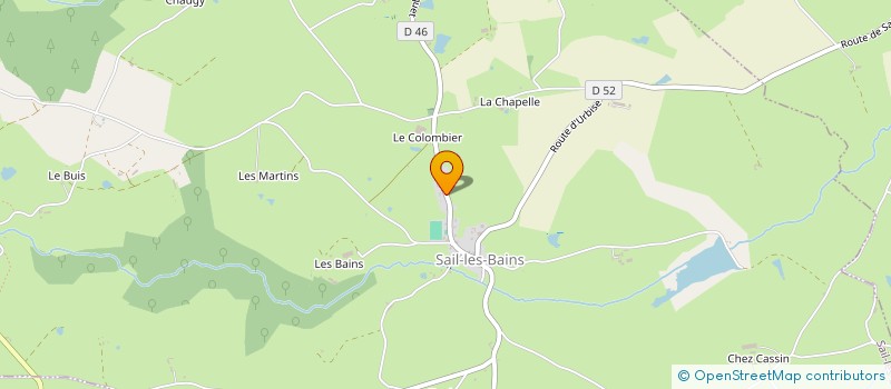 localisation de l'entreprise MONSIEUR LAURENT ROUBAUD  SAIL-LES-BAINS