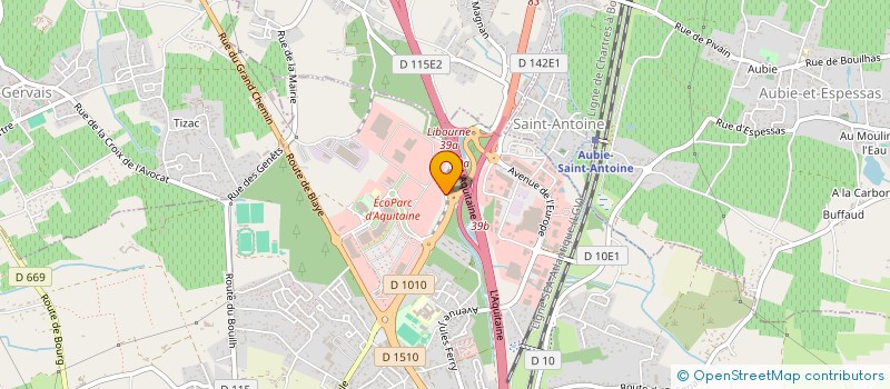 localisation de l'entreprise MONSIEUR LAURENT ROUSSEAU  SAINT-ANDRE-DE-CUBZAC