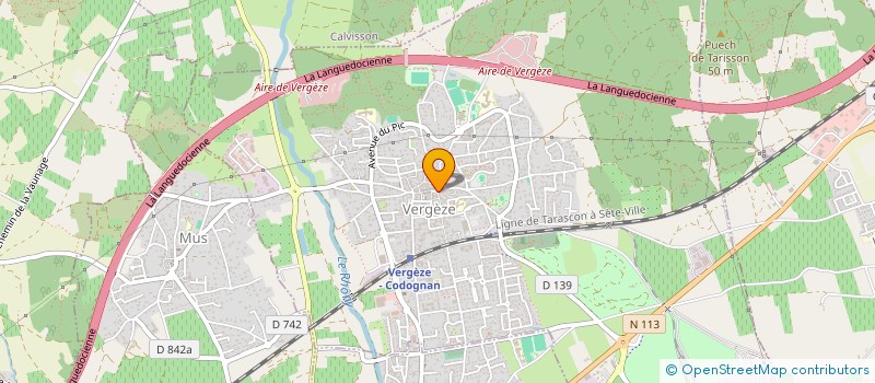 localisation de l'entreprise MONSIEUR LAURENT ROUSSELOT  VERGEZE