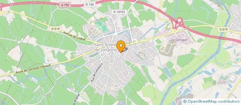 localisation de l'entreprise MONSIEUR LAURENT ROUX à SAINT-ANDRE-DE-SANGONIS